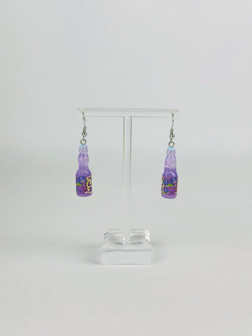 Ramune Grape Flavour Earrings Mini