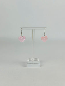 Pink Gummy Heart Earrings