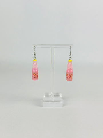 Ramune Strawberry Flavour Earrings Mini