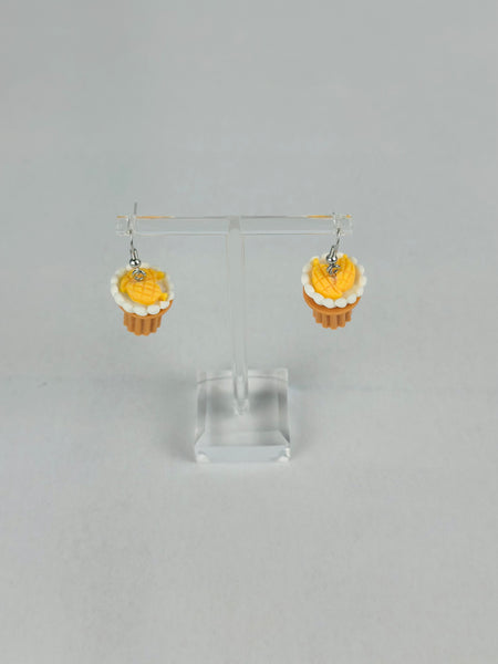 Mango Vanilla Cupcake Earrings