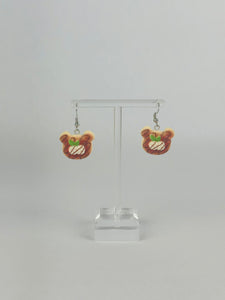 Cubby Bear Bread Earrings