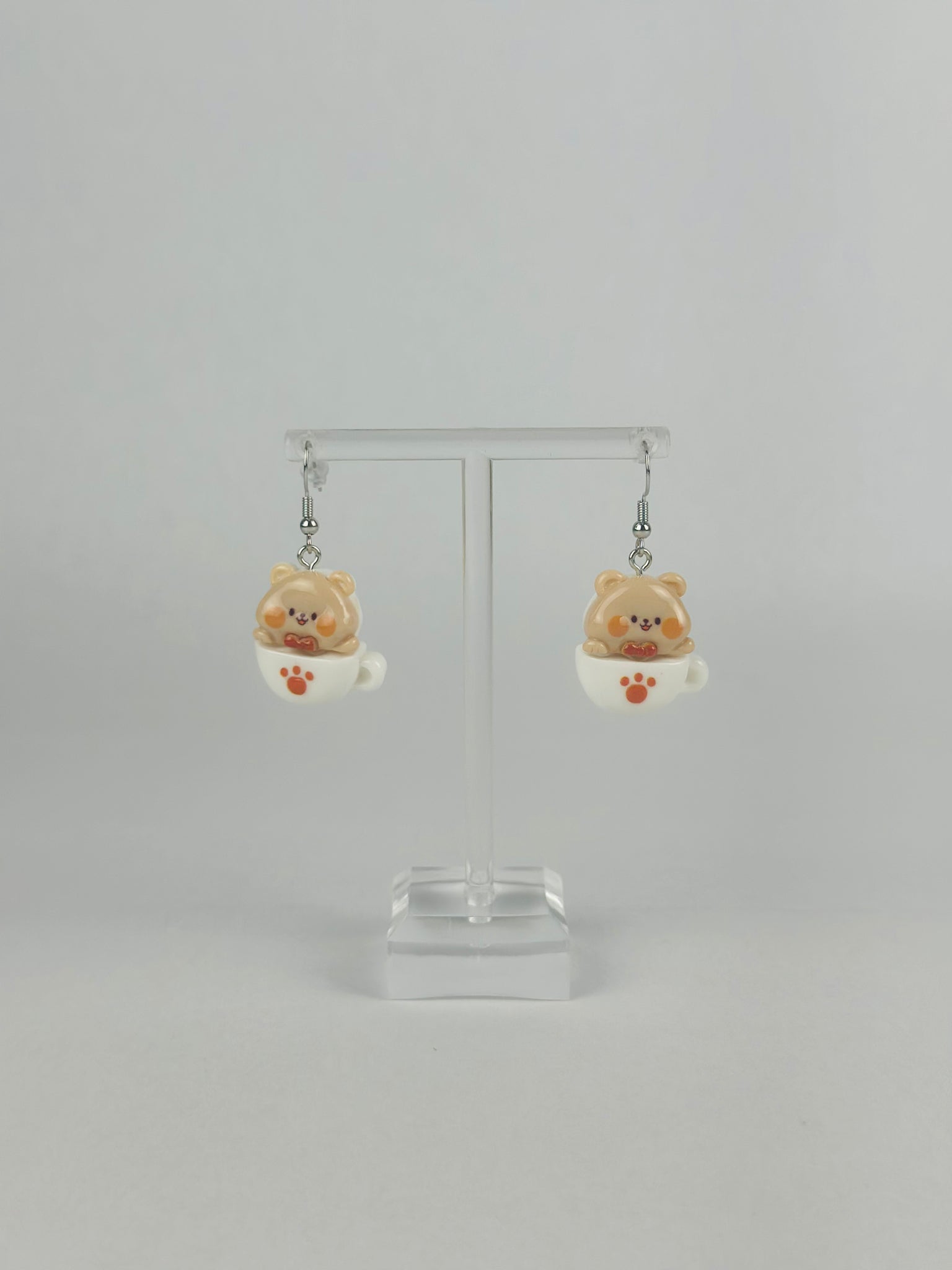 Cubby Bear Coffee Earrings