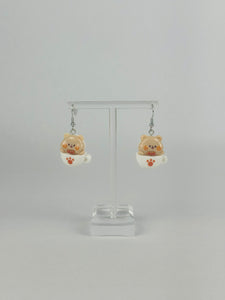 Cubby Bear Coffee Earrings