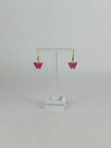 Deep Pink Mariposa Earrings