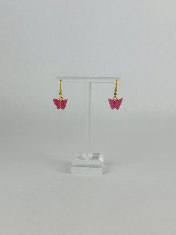 Deep Pink Mariposa Earrings