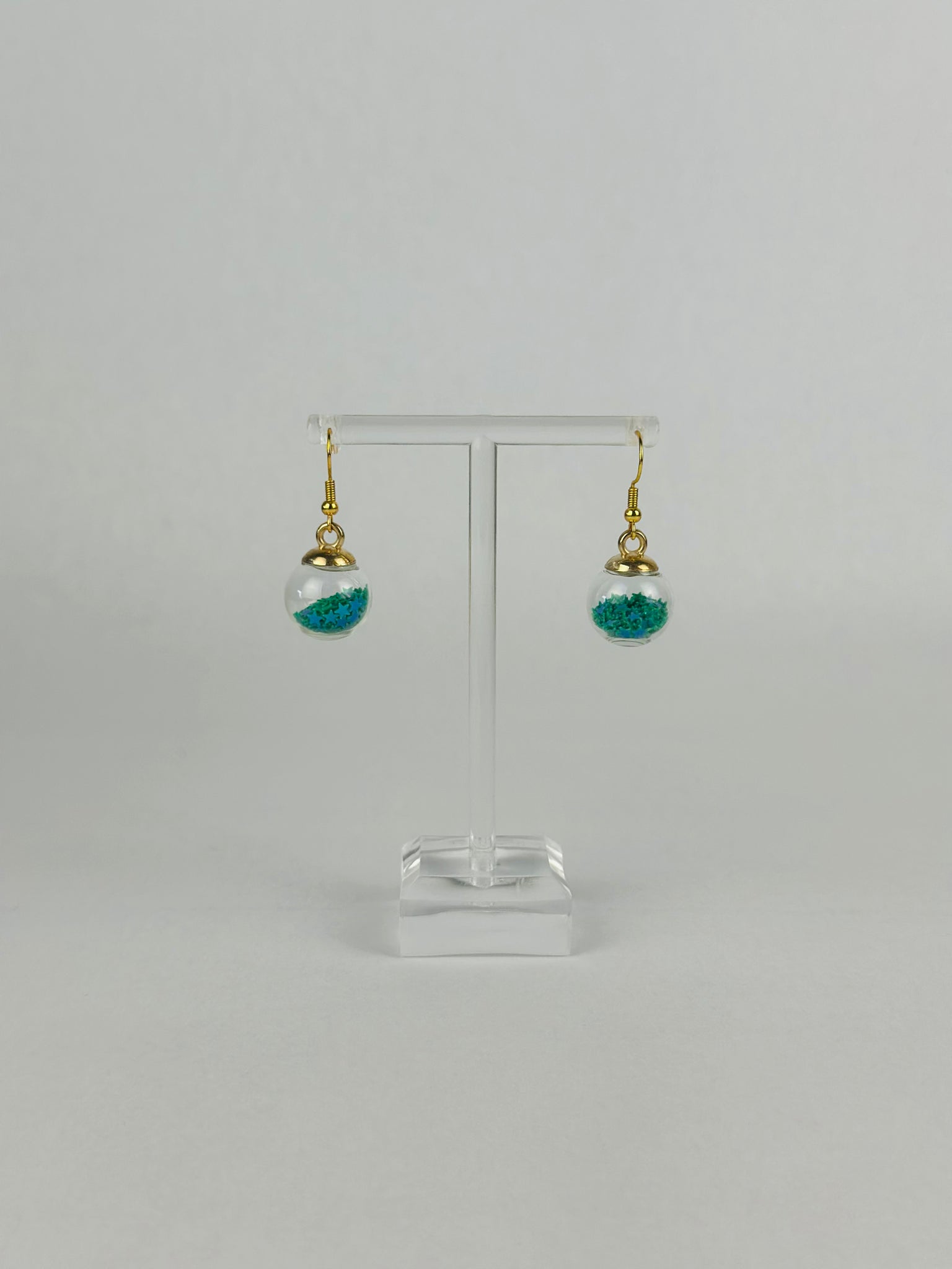 Green Ornament Earrings