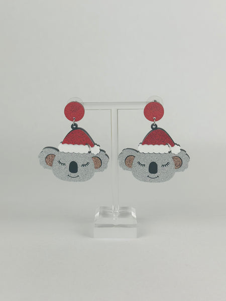 Christmas Koala Earrings