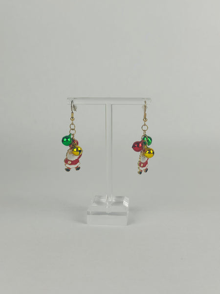 Jingle Bell Rock Santa Earrings