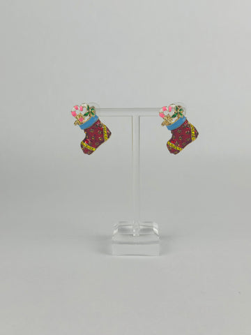 Blinged Christmas Stocking Studs