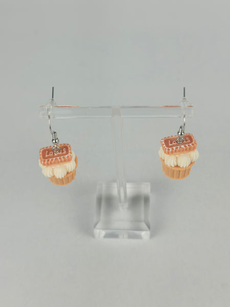 Vanilla Crumble Cupcake Earrings