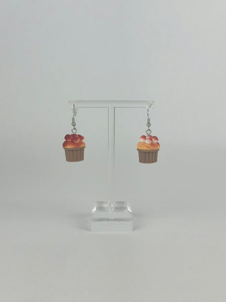 Velvet Vanilla Cupcake Earrings