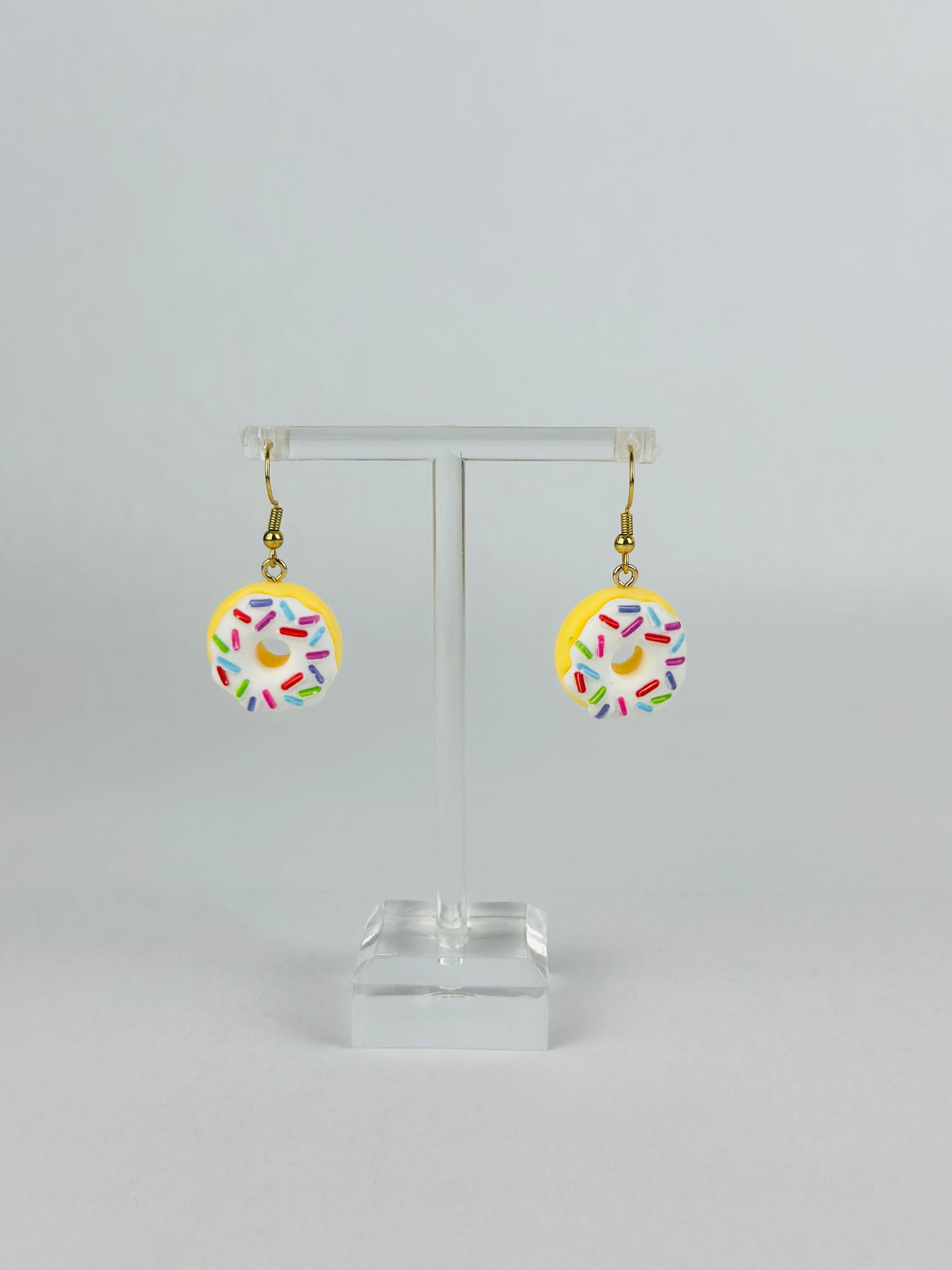 Sprinkled Vanilla Donut Earrings