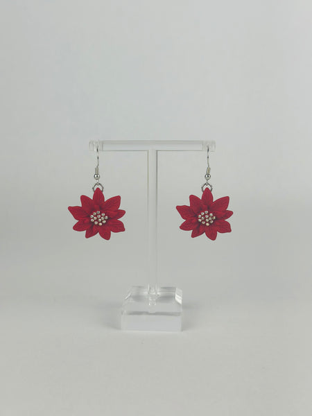 Christmas Flower Earrings