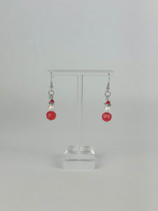 Crystal Santa Earrings