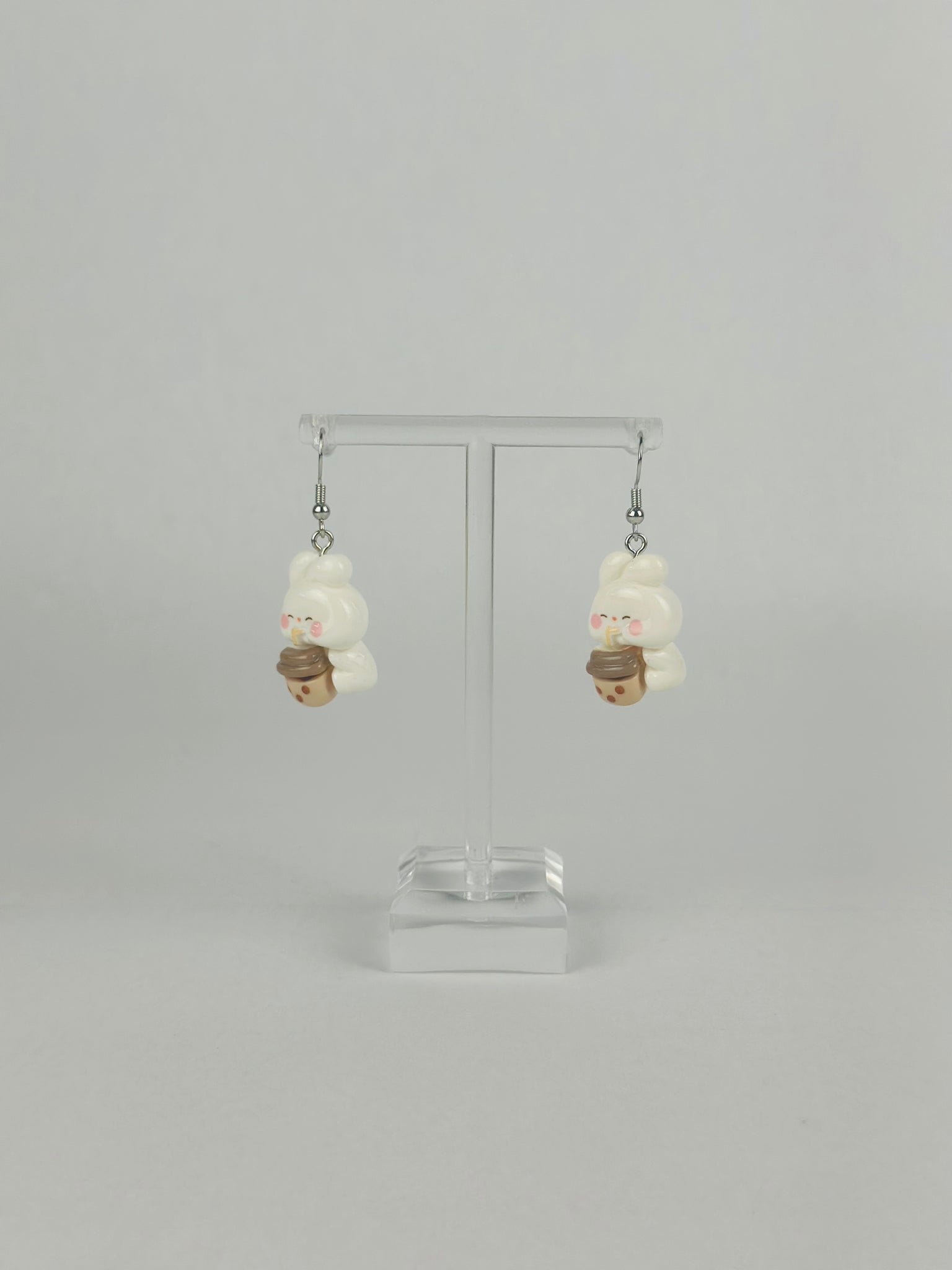 Cubby Bunny Boba Earrings