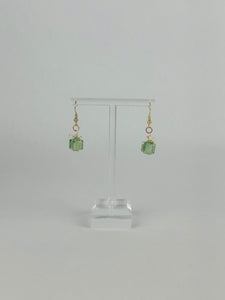 Green Crystal Present Earrings