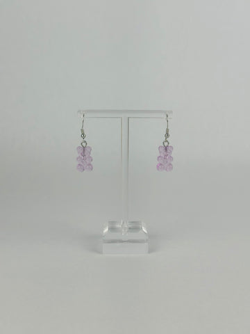 Lavender Gummy Bear Earrings