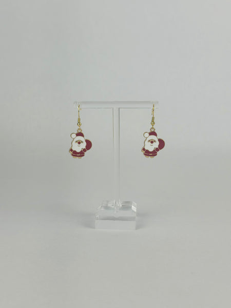 Mini Santa Earrings