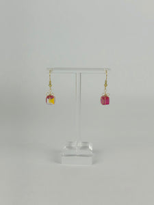 Red Crystal Christmas Present Earrings