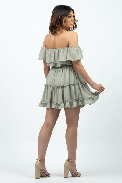 Quinn Mini Dress Sage