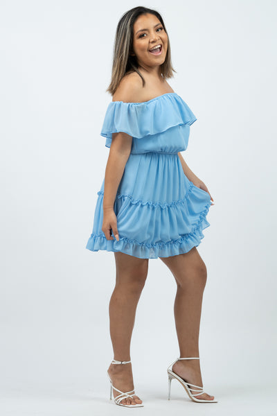 Quinn Mini Dress Blue