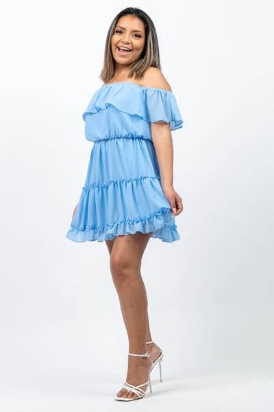 Quinn Mini Dress Blue
