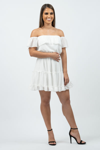 Quinn Mini Dress White