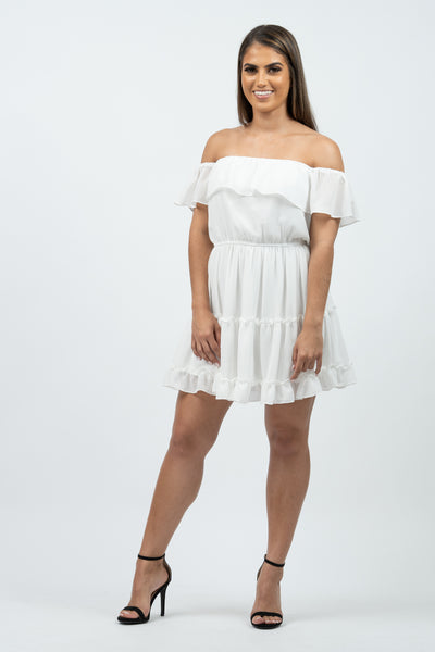 Quinn Mini Dress White