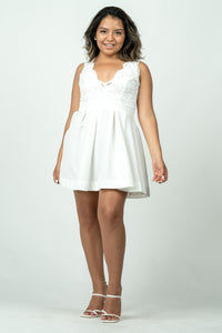 Blair Lace Dress - White