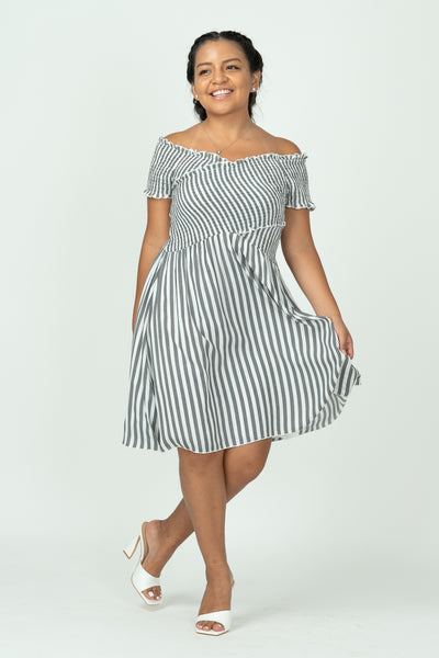 Alina Striped Dress